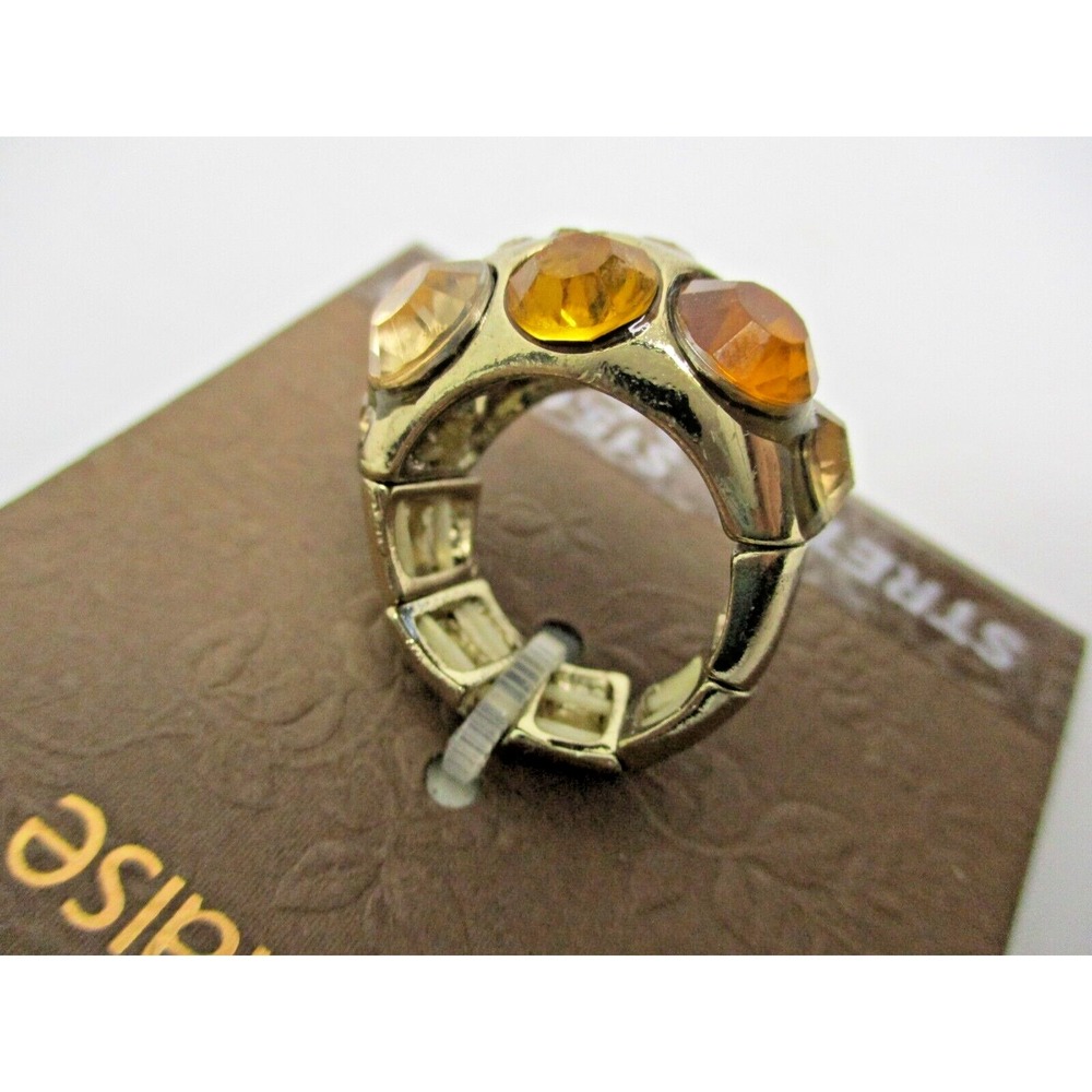 Vintage Carol Dauplaise gold tone Fashion Ring - stretch fit